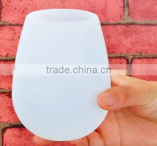 Factory price silicone white glasses red wine cups FDA silicone