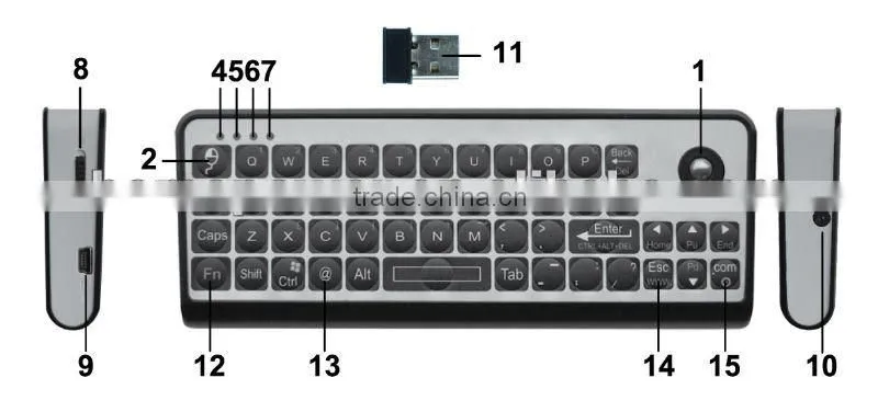 universal remote control keyboard google tv supplier