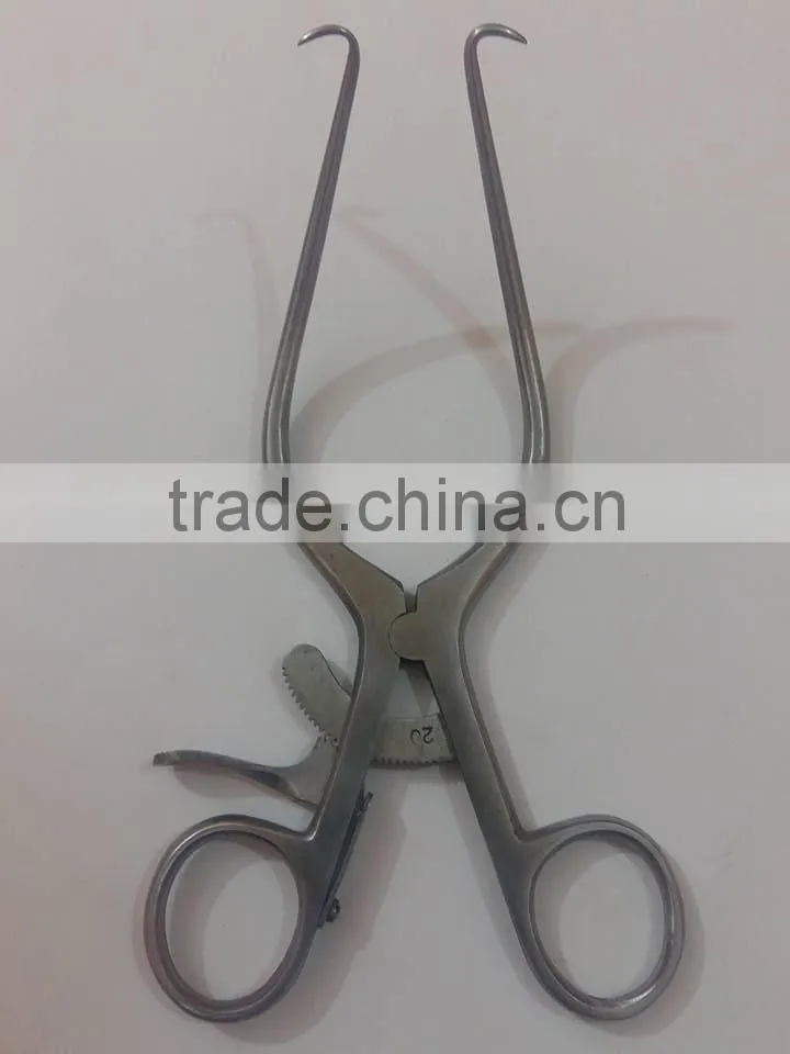 Weitlaner-Wullstein Retractor / general purpose ENT instrument/Weitlaner Wullstein Retractor 3x4 Prongs 13cm