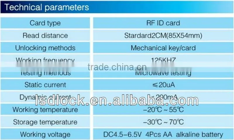 RFID Lock LS8015 For Dormitory