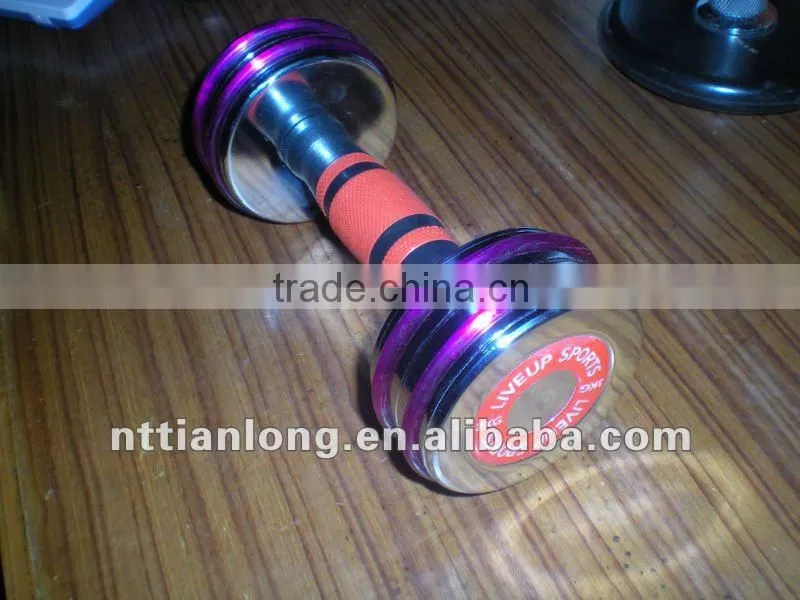 chromed dumbbell chrome dumbbell set