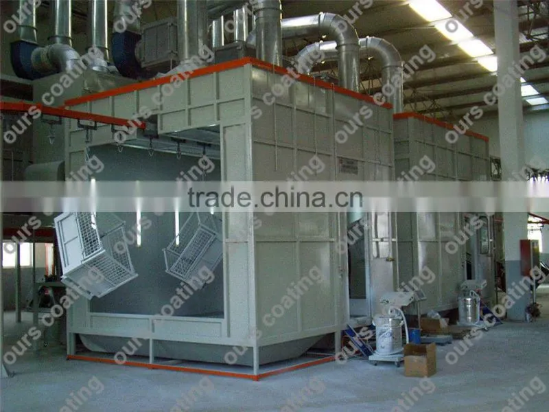 powder spray guns, oven and recovery unit