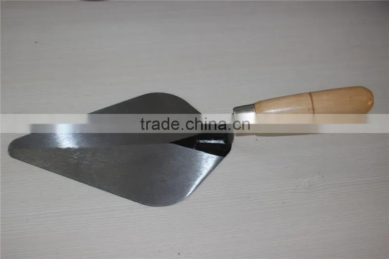 Carbon steel bricklaying trowel / wood hand bricklayers' tools / building tools