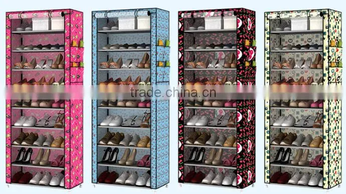 High storage sapce saving plastic shoe cabinet