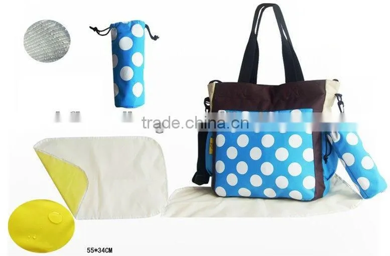 High quality functional polyester diaper bag