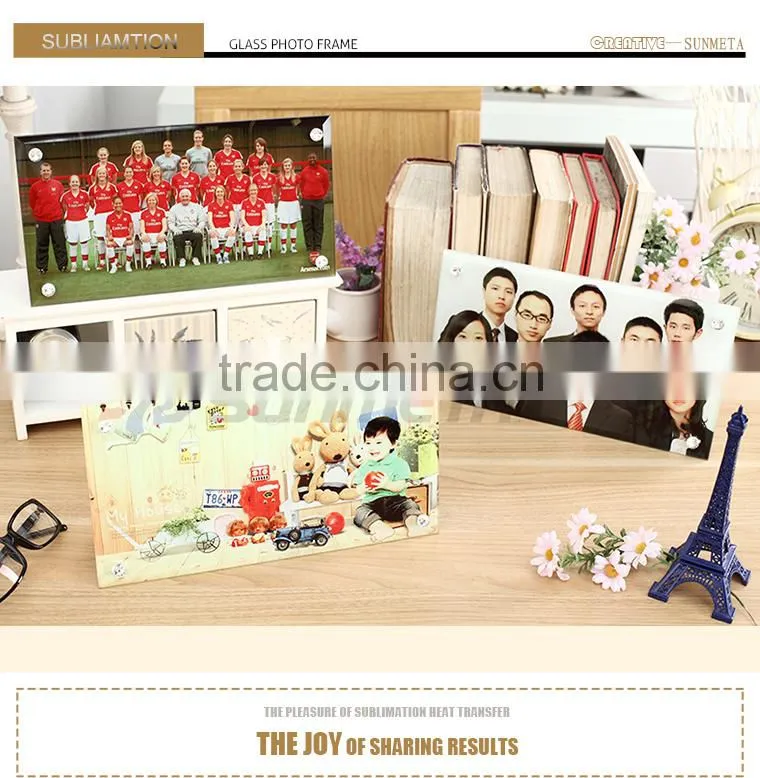 Glass photo frame for sublimation print from SUNMETA company