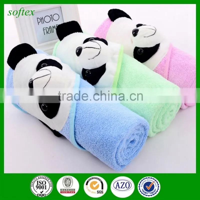 China wholesale 80x80cm cartoon baby hooded terry towel