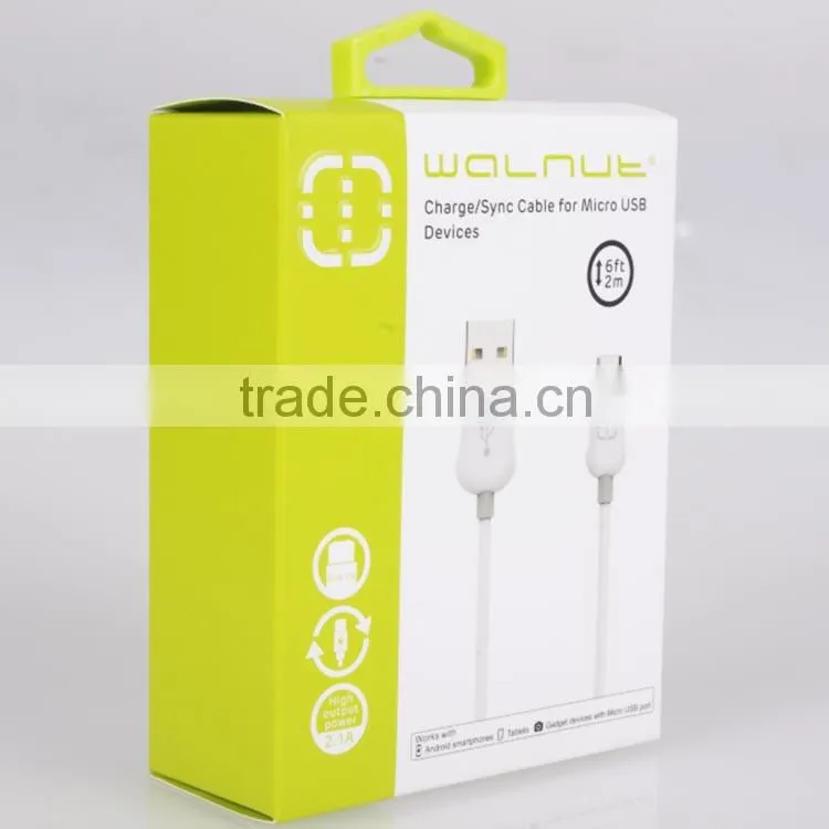 cotton nylon braided usb charger cable for iphone 5