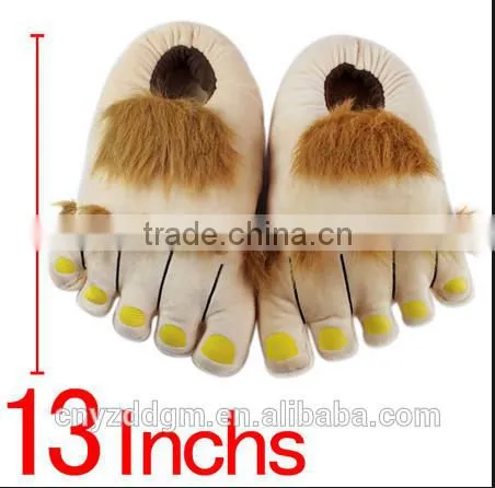 plush personality slippers/indoor non-skid cheap plush slippers