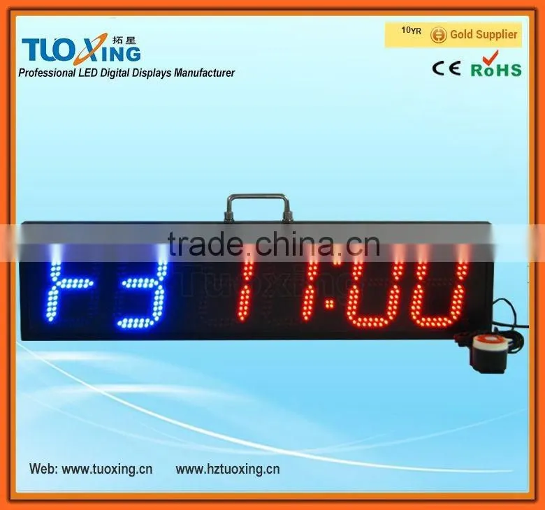 6 digit 6 inch LED digital large outdoor crossfit timer