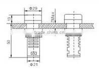 CNGAD Disconnecting switch position pilot light(signal lamp,indicator lamp)(GD16-22WG)