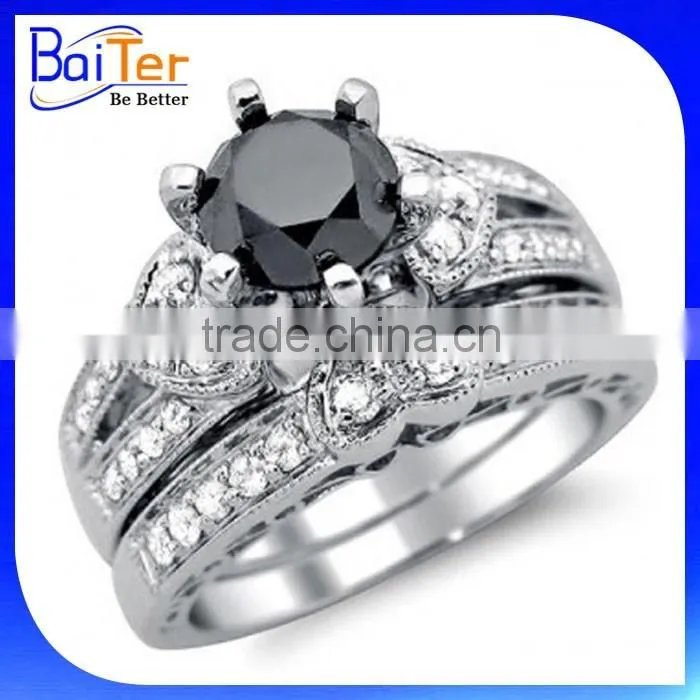 Custom Channel Setting Color Stones Stainless Steel Gay Men Ring Wholesale