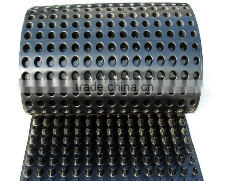 drainage board with geotextile