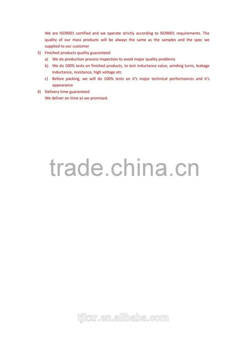 CE, ROHS approved, ER2828 high frequency transformer