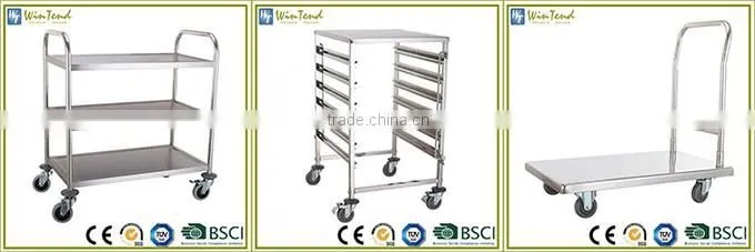 Metal shelving unit 4 tiers kitchen stainless steel storage shelve