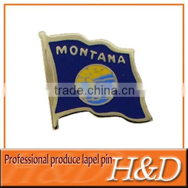 zinc alloy cross flag lapel pin factory price