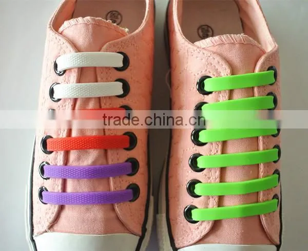 2015 wholesale popular no tie Elastic Lace lock shoelace