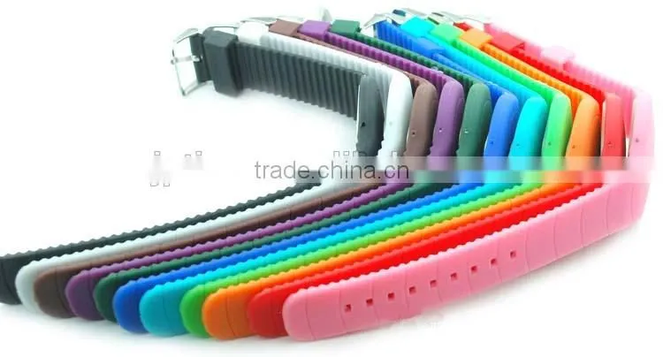 touch screen led watch sport stainless steel back,silicone touch screen sport watch