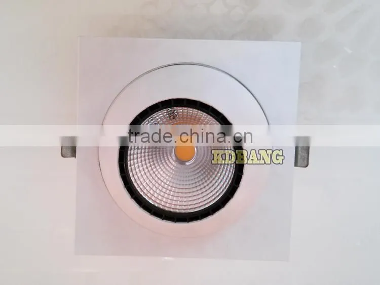 Rotate downlight 30w square led spot lamp