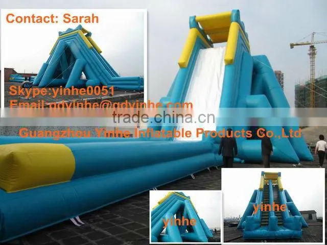 2015 Commercial Grade giant inflatable water slide with pool