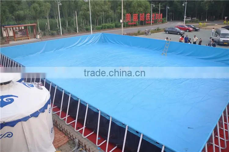 Hot sale steel frame inflatable outdoor swimming pool