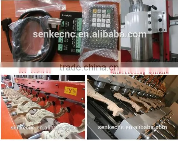 SENKE CNC Wheel Lathe Cutting Machine dsp control system cnc router machine carving machine 3D CNC machine