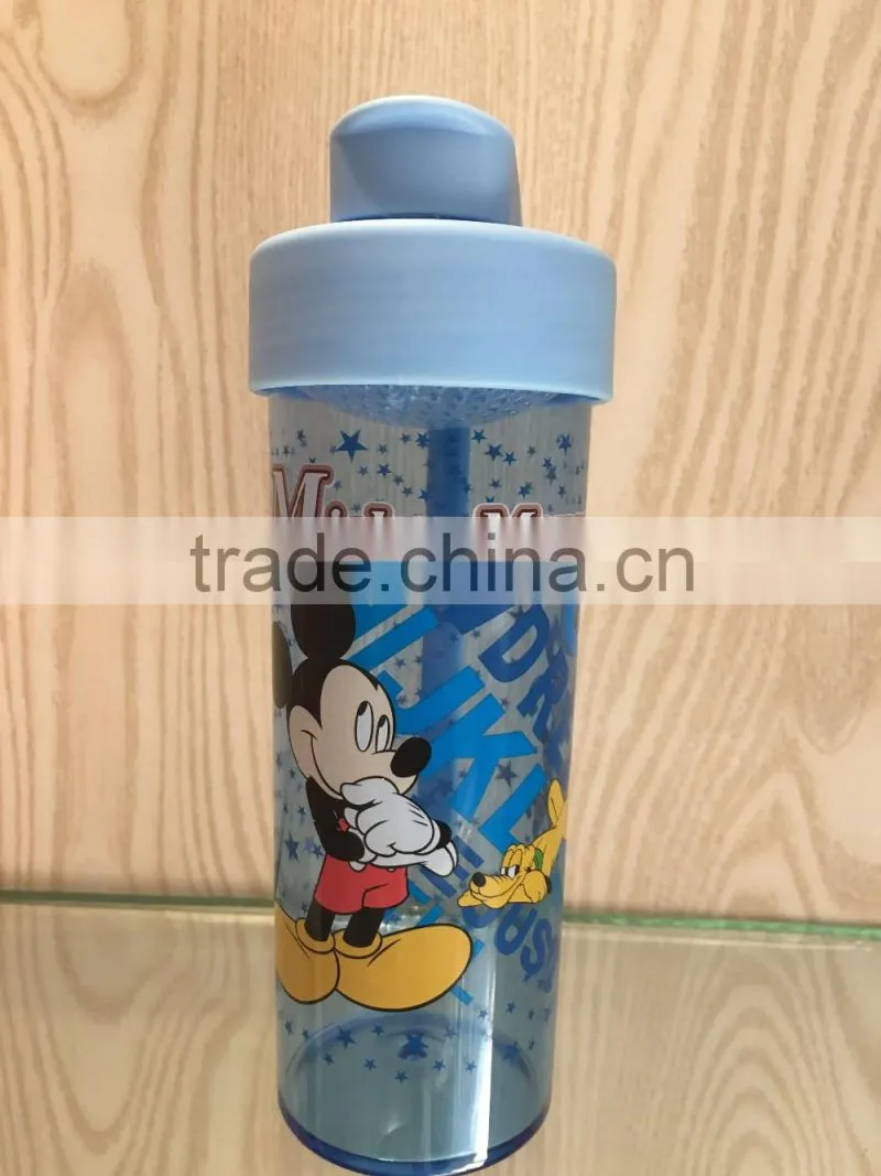 cheap reusable water bottles/empty water bottle/water bottle with straw