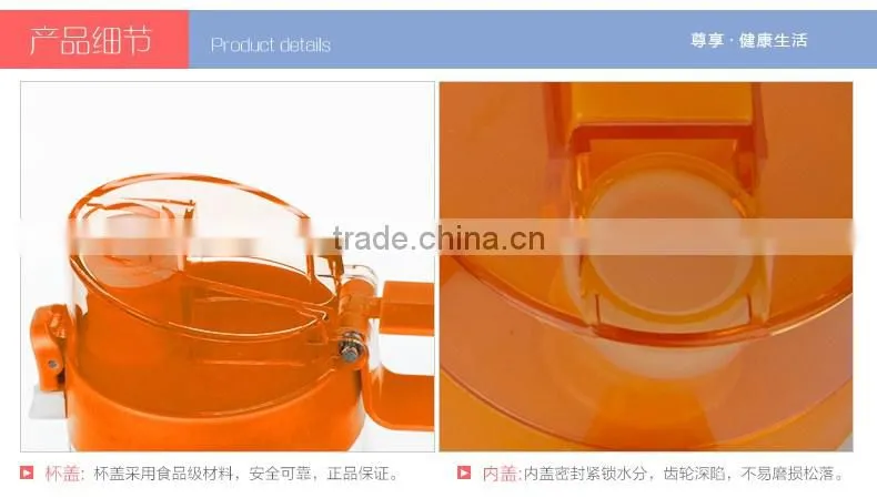 plastic sports bottle with straw/sports water bottle/travel bottle