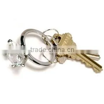 Crystal customized logo keychains for decoration