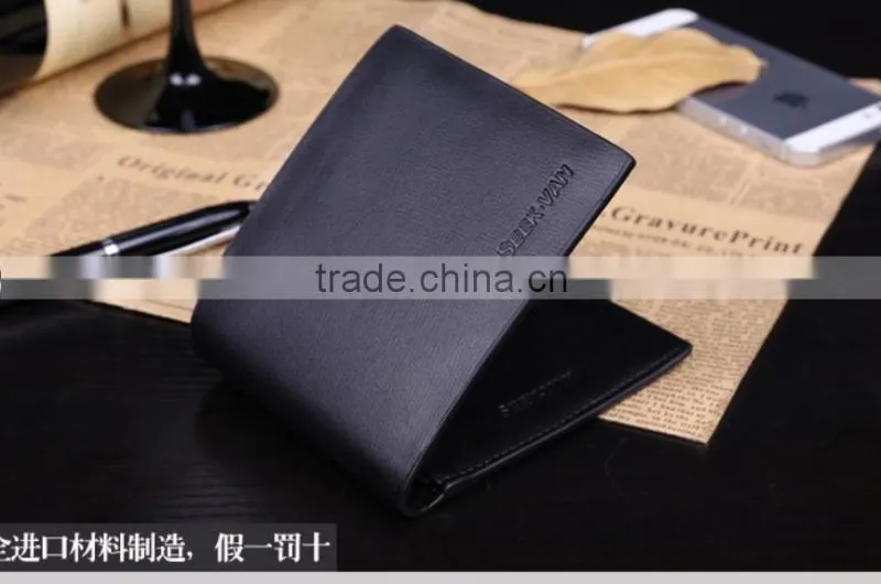 Custom Business Leather Man's Wallet, NEW stylish fashion leather man wallet