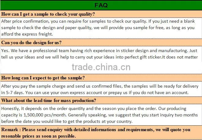 Custom Unique design high quality transparent sticker