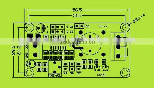 DC 12V timer relay up to 1 hour,Attracting and disconnect delay relay