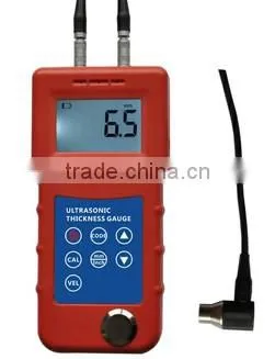 High resolution through coating ultrasonic thickness gauge meter