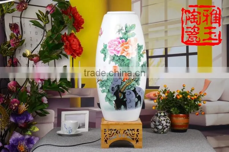chinese porcelain lamps antique ceramic bamboo lamp for home decoration desk lamp