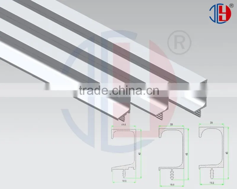 High quality g shape aluminum frame handle for kitchen cabinets