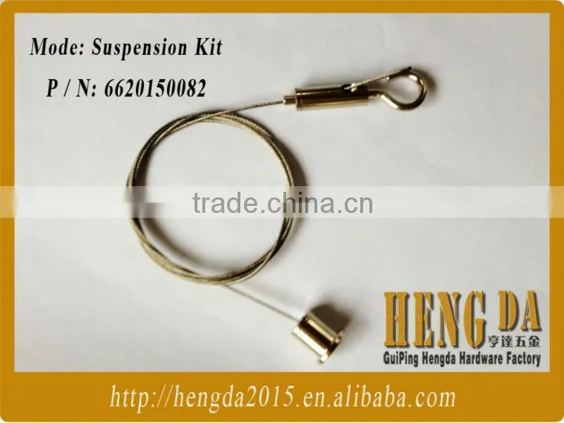 Led board lifting rope with non-removable hook