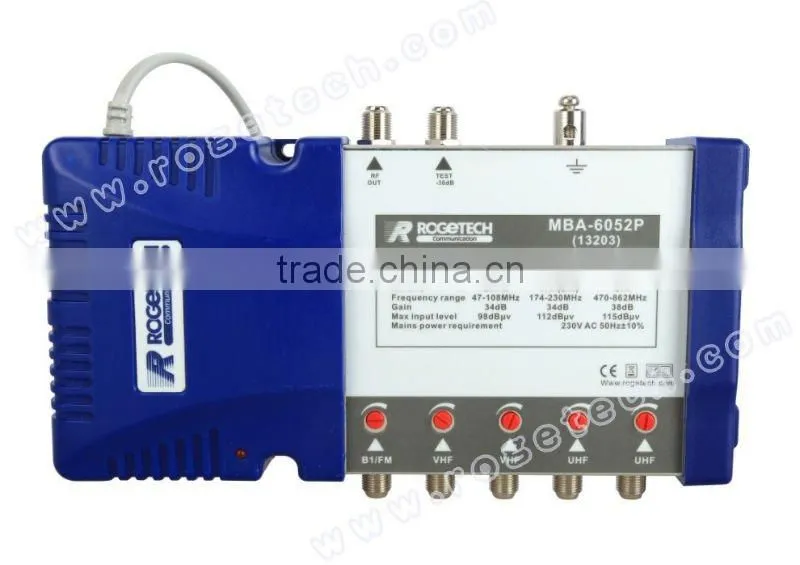 Built-into power supply satellite multiband amplifier (MBA-6052P)