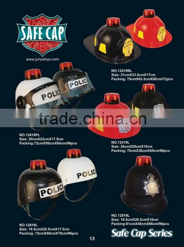 NEW!Plastic helmet Fire helmet with light for adult for roleplay party