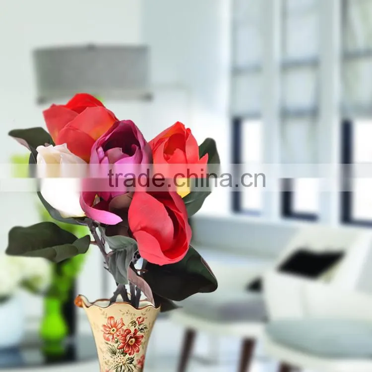 artificial flower rose plastic rose flowers guangdong