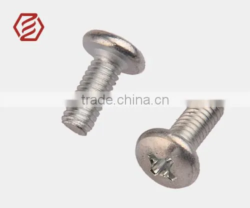 ST 2828-1987 cross recessed small pan head white zinc-plated screw