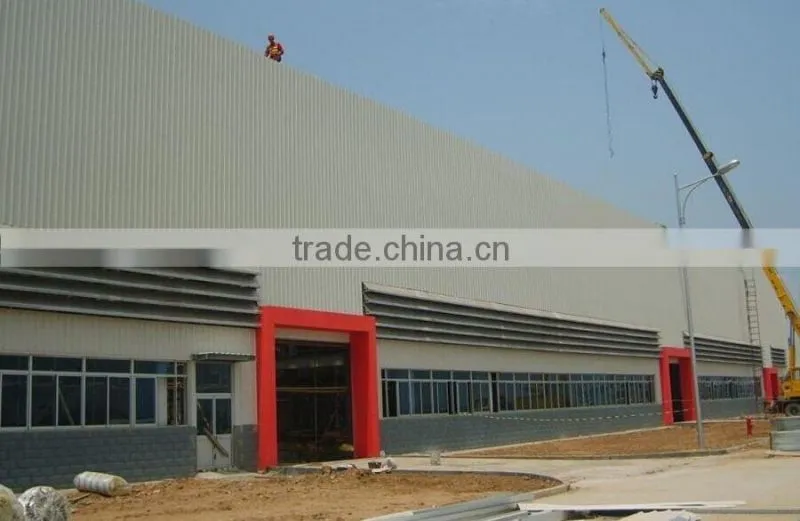 Steel structure warehouse design and supply with workers overseas
