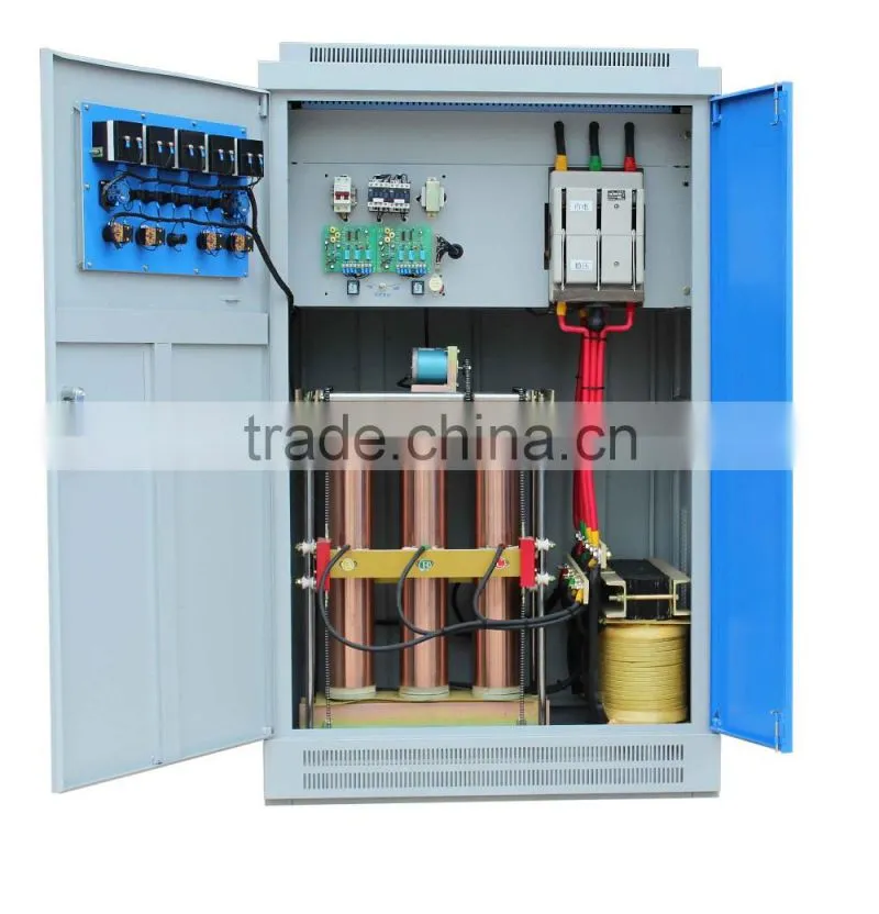 Widely Use SBW Three Phase 200kva 380v High Effciency Automatic AC Compensated Power AC Voltage Stabilizer/YueQing China