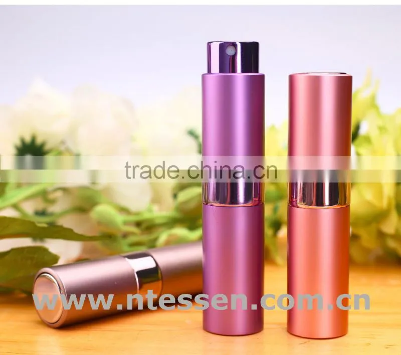 8ml /10ml /15ml Wholesale Leak Proof Aluminium Twist Up Perfume Bottle Travel Stype