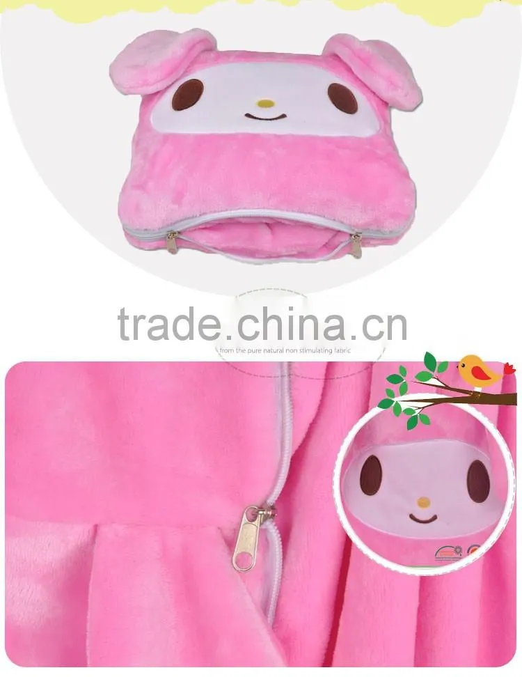 Wholesale Carton Animal Pattern Baby Pillow Blanket
