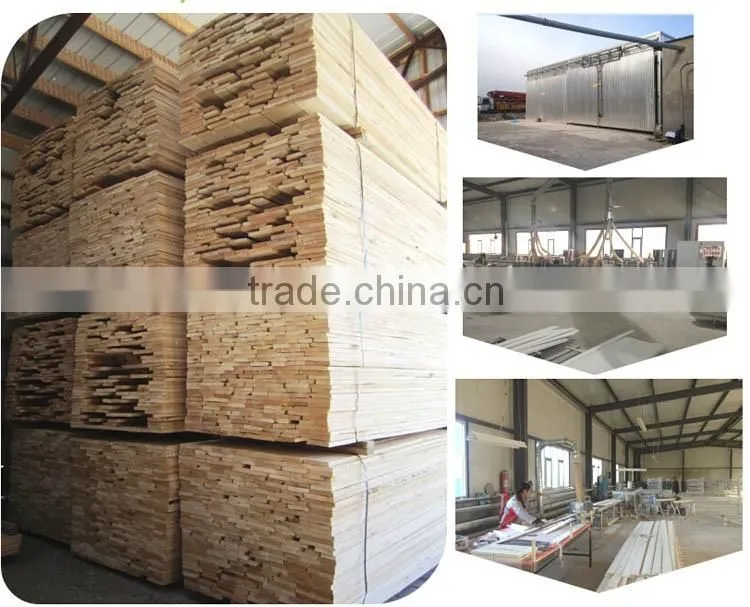 Primer wooden window louver shutter blade