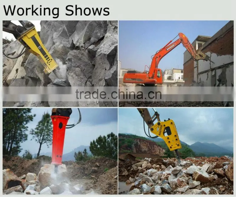 Excavator hydraulic breaker rock electric chisel