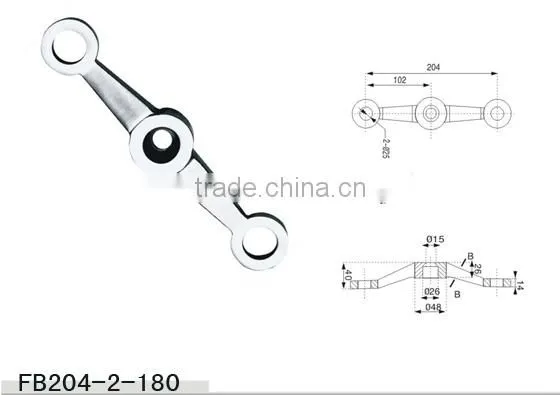 stainless steel glass wall spider fitting