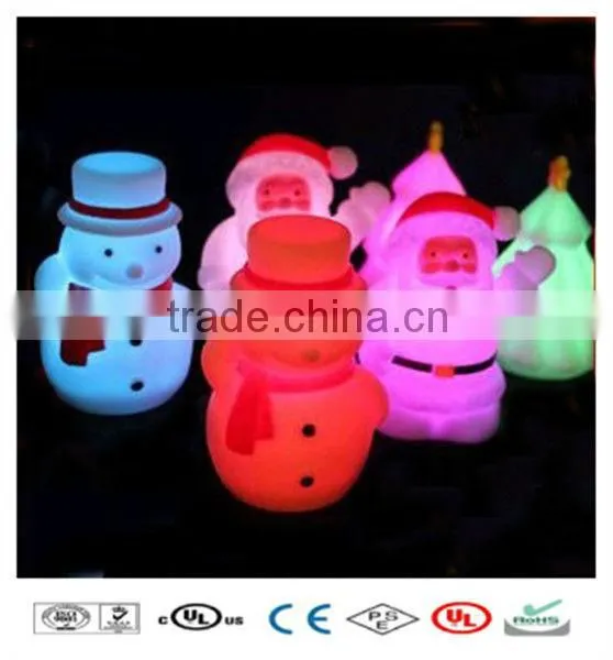 Outdoor LED Christmas Tree, Waterproof Glowing Plastic RGB Light Tree
