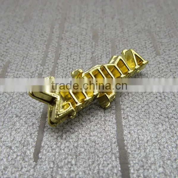 English Letters Alloy Metal Label