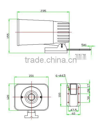 FBES201235 promotion the new hot sell 8ohm power electronic siren amplifier (FBELE)